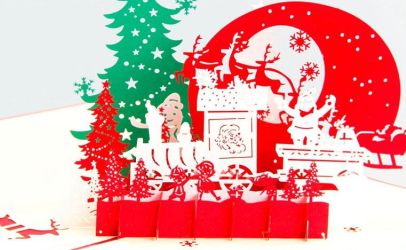 激光打標(biāo)機(jī)制作圣誕主題紙品 今晚平安夜讓我們一起嗨起來!